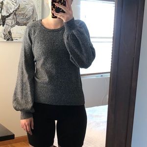 Balloon sleeve sweater